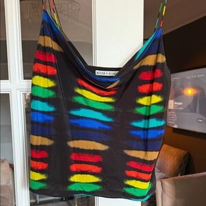 Alice + Olivia Colorful Striped Camisole